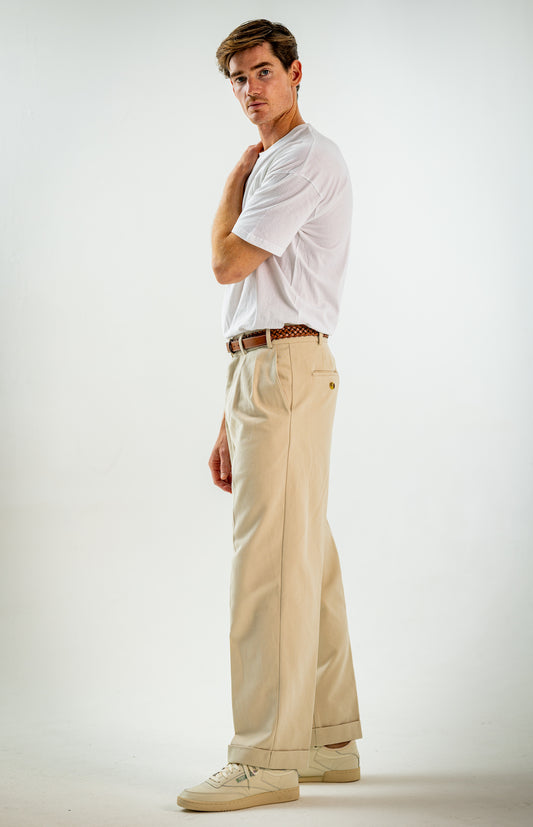 Double Pleated Trouser