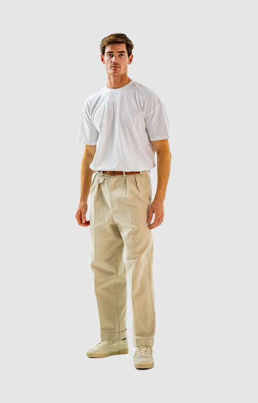 Double Pleated Trouser